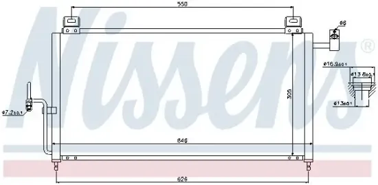 Kondensator, Klimaanlage NISSENS 94720 Bild Kondensator, Klimaanlage NISSENS 94720