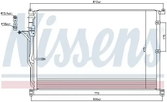 Kondensator, Klimaanlage NISSENS 94724 Bild Kondensator, Klimaanlage NISSENS 94724