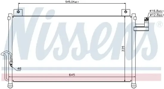 Kondensator, Klimaanlage NISSENS 94742 Bild Kondensator, Klimaanlage NISSENS 94742