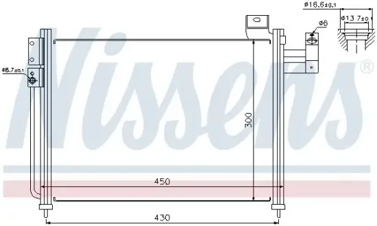 Kondensator, Klimaanlage NISSENS 94766 Bild Kondensator, Klimaanlage NISSENS 94766