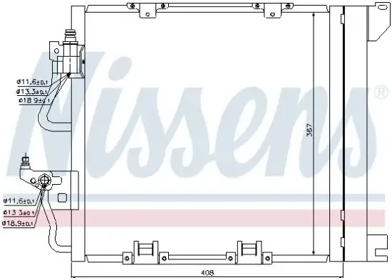 Kondensator, Klimaanlage NISSENS 94768 Bild Kondensator, Klimaanlage NISSENS 94768