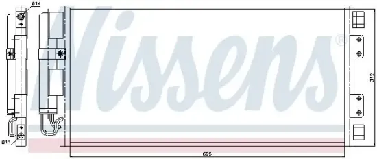 Kondensator, Klimaanlage NISSENS 94781 Bild Kondensator, Klimaanlage NISSENS 94781