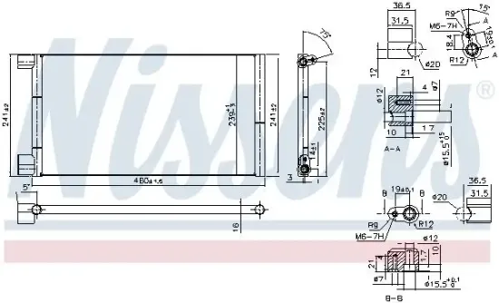 Kondensator, Klimaanlage NISSENS 94785 Bild Kondensator, Klimaanlage NISSENS 94785