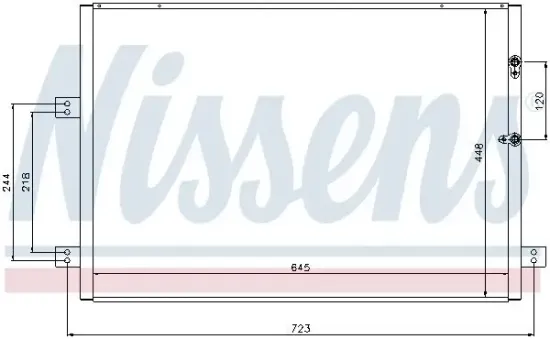 Kondensator, Klimaanlage NISSENS 94787 Bild Kondensator, Klimaanlage NISSENS 94787