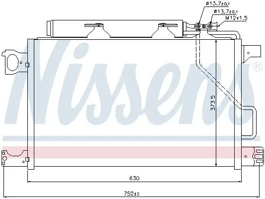 Kondensator, Klimaanlage NISSENS 94794 Bild Kondensator, Klimaanlage NISSENS 94794