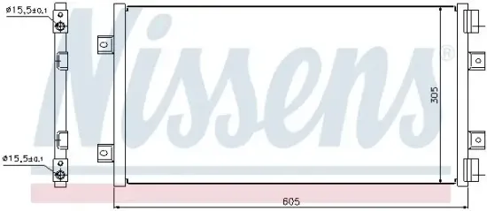 Kondensator, Klimaanlage NISSENS 94811 Bild Kondensator, Klimaanlage NISSENS 94811