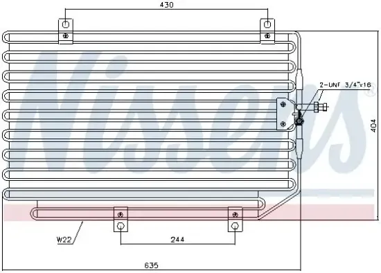 Kondensator, Klimaanlage NISSENS 94816 Bild Kondensator, Klimaanlage NISSENS 94816
