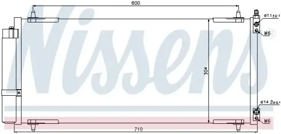 Kondensator, Klimaanlage NISSENS 94830 Bild Kondensator, Klimaanlage NISSENS 94830