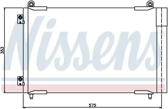 Kondensator, Klimaanlage NISSENS 94837 Bild Kondensator, Klimaanlage NISSENS 94837