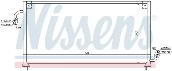Kondensator, Klimaanlage NISSENS 94841 Bild Kondensator, Klimaanlage NISSENS 94841