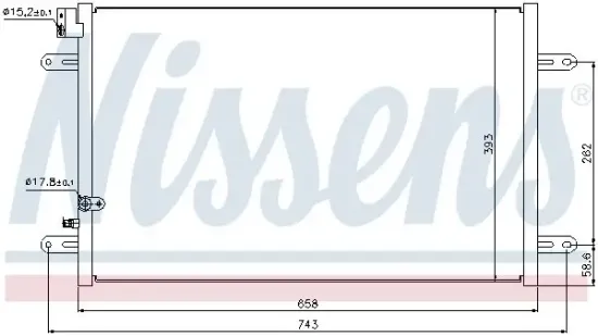 Kondensator, Klimaanlage NISSENS 94854 Bild Kondensator, Klimaanlage NISSENS 94854