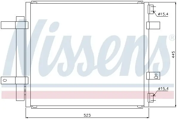 Kondensator, Klimaanlage NISSENS 94866
