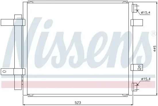 Kondensator, Klimaanlage NISSENS 94866 Bild Kondensator, Klimaanlage NISSENS 94866