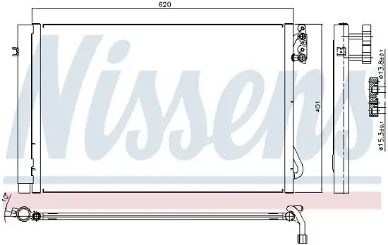 Kondensator, Klimaanlage NISSENS 94872 Bild Kondensator, Klimaanlage NISSENS 94872