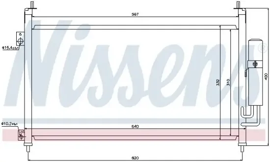 Kondensator, Klimaanlage NISSENS 94875 Bild Kondensator, Klimaanlage NISSENS 94875