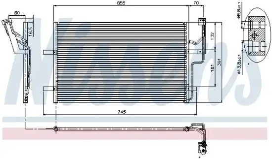 Kondensator, Klimaanlage NISSENS 94901 Bild Kondensator, Klimaanlage NISSENS 94901