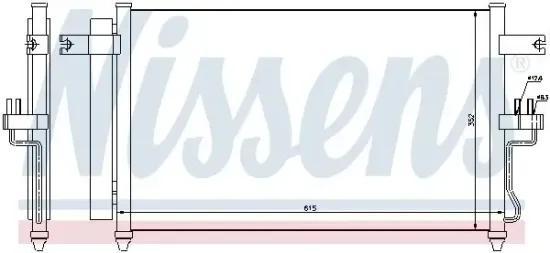 Kondensator, Klimaanlage NISSENS 94904 Bild Kondensator, Klimaanlage NISSENS 94904