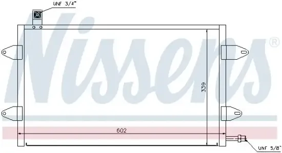 Kondensator, Klimaanlage NISSENS 94905 Bild Kondensator, Klimaanlage NISSENS 94905