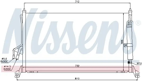 Kondensator, Klimaanlage NISSENS 94930 Bild Kondensator, Klimaanlage NISSENS 94930