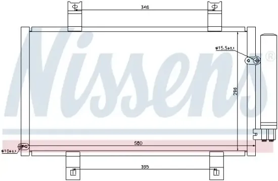 Kondensator, Klimaanlage NISSENS 94934 Bild Kondensator, Klimaanlage NISSENS 94934