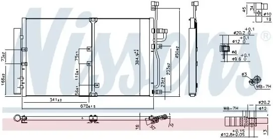 Kondensator, Klimaanlage NISSENS 94977 Bild Kondensator, Klimaanlage NISSENS 94977