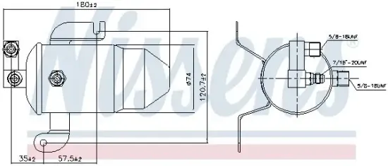 Trockner, Klimaanlage NISSENS 95011 Bild Trockner, Klimaanlage NISSENS 95011