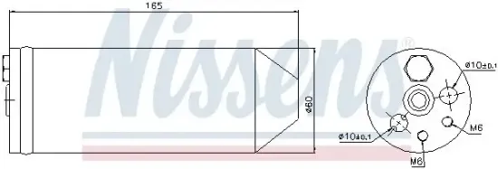Trockner, Klimaanlage NISSENS 95070 Bild Trockner, Klimaanlage NISSENS 95070