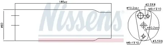 Trockner, Klimaanlage NISSENS 95170 Bild Trockner, Klimaanlage NISSENS 95170