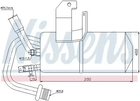 Trockner, Klimaanlage NISSENS 95317 Bild Trockner, Klimaanlage NISSENS 95317