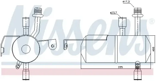 Trockner, Klimaanlage NISSENS 95353 Bild Trockner, Klimaanlage NISSENS 95353