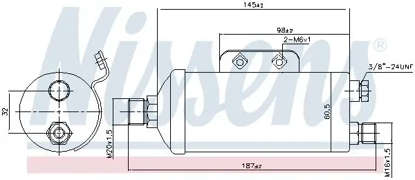Trockner, Klimaanlage NISSENS 95354