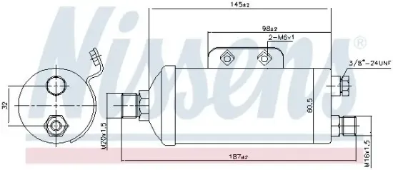 Trockner, Klimaanlage NISSENS 95354 Bild Trockner, Klimaanlage NISSENS 95354
