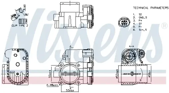 Drosselklappenstutzen 12 V NISSENS 955119 Bild Drosselklappenstutzen 12 V NISSENS 955119