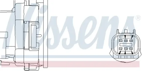 Drosselklappenstutzen 12 V NISSENS 955152 Bild Drosselklappenstutzen 12 V NISSENS 955152