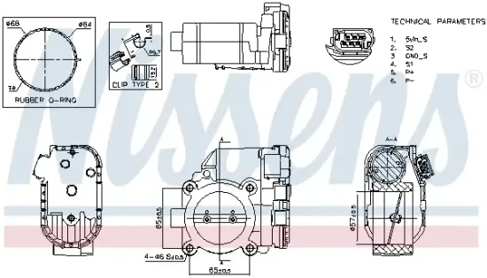 Drosselklappenstutzen 12 V NISSENS 955186 Bild Drosselklappenstutzen 12 V NISSENS 955186