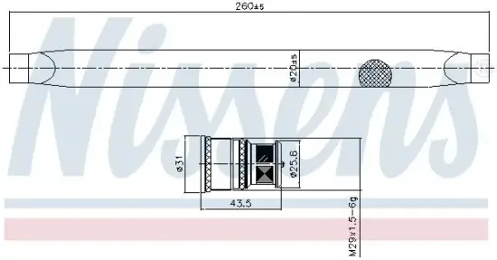 Trockner, Klimaanlage NISSENS 95764 Bild Trockner, Klimaanlage NISSENS 95764