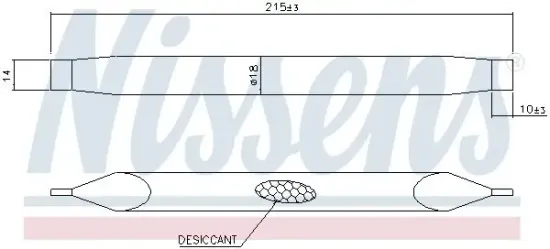 Trockner, Klimaanlage NISSENS 95771 Bild Trockner, Klimaanlage NISSENS 95771