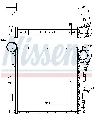 Ladeluftkühler NISSENS 96894 Bild Ladeluftkühler NISSENS 96894