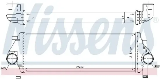 Ladeluftkühler NISSENS 961238 Bild Ladeluftkühler NISSENS 961238