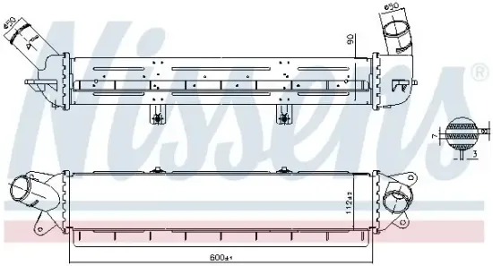 Ladeluftkühler NISSENS 961242 Bild Ladeluftkühler NISSENS 961242