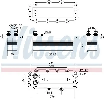Ladeluftkühler NISSENS 961295