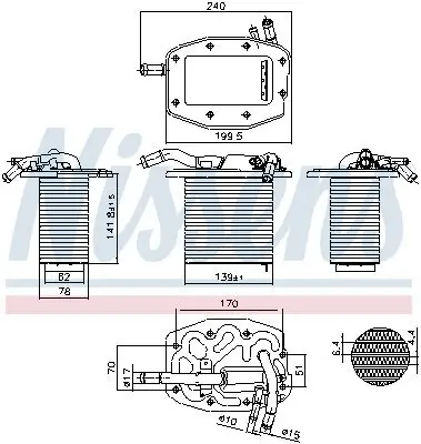 Ladeluftkühler NISSENS 961297