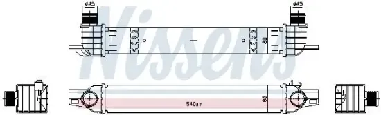 Ladeluftkühler NISSENS 961336 Bild Ladeluftkühler NISSENS 961336