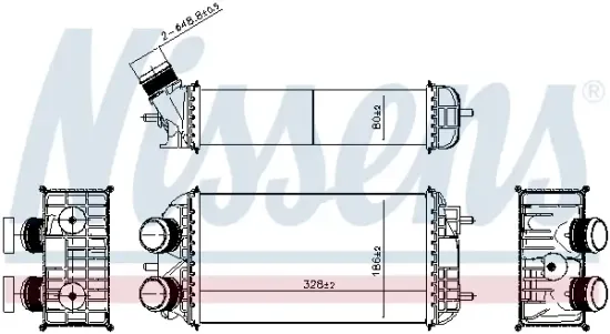 Ladeluftkühler NISSENS 961367 Bild Ladeluftkühler NISSENS 961367