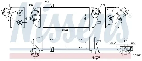 Ladeluftkühler NISSENS 961413 Bild Ladeluftkühler NISSENS 961413