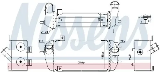 Ladeluftkühler NISSENS 961492 Bild Ladeluftkühler NISSENS 961492