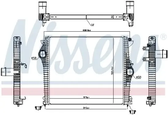Ladeluftkühler NISSENS 961532 Bild Ladeluftkühler NISSENS 961532