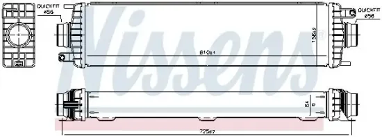 Ladeluftkühler NISSENS 961546 Bild Ladeluftkühler NISSENS 961546