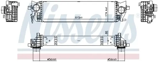 Ladeluftkühler NISSENS 961771 Bild Ladeluftkühler NISSENS 961771