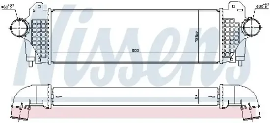 Ladeluftkühler NISSENS 96245 Bild Ladeluftkühler NISSENS 96245